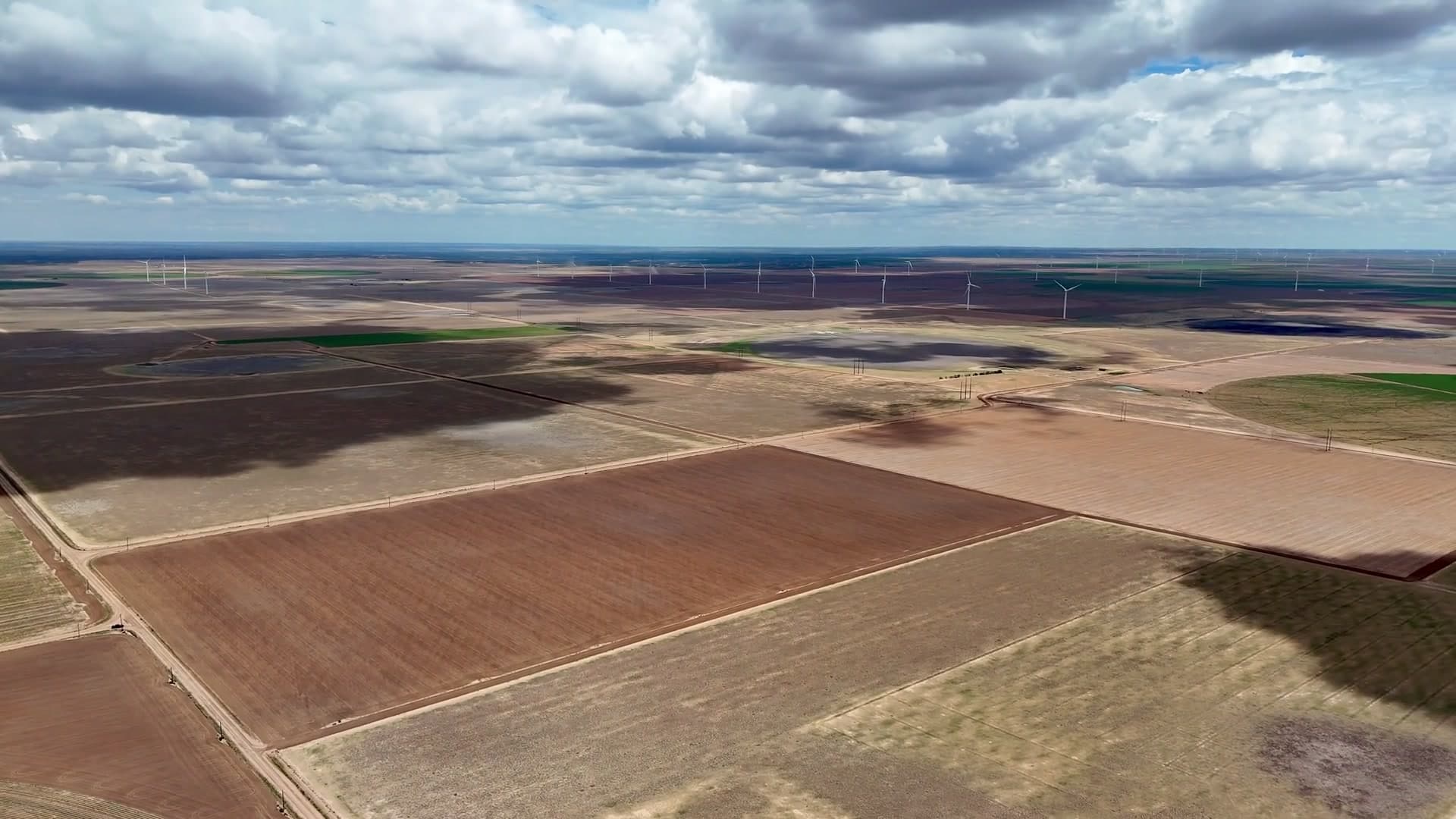 Aerial panorama of the Project 1541 site in Floyd County, Texas